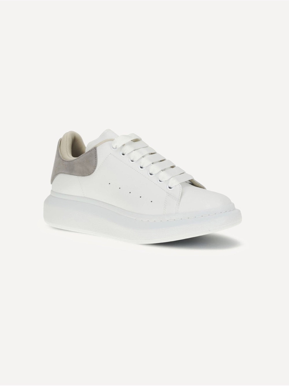 Alexander McQueen Women's Oversized Embossed Logo Colorblocked Suede Sneakers 41